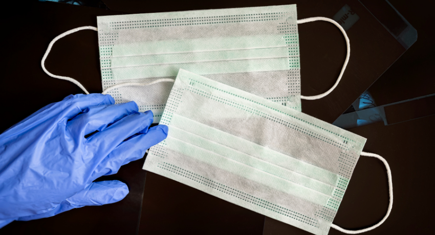 Medical masks and glove